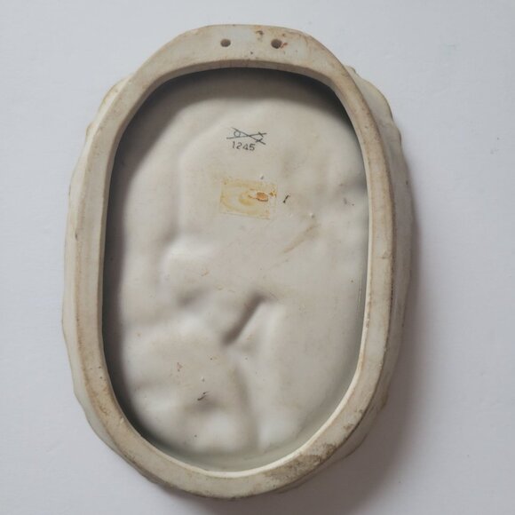 Vintage Homco Bluebird 3D Ceramic Wall Plaque With Floral Details & Ornate Borde - Picture 3 of 6